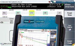 OTDR Test Screen