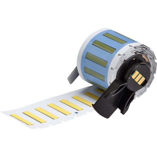 Brady Cable Labels, PSPT-094-1-YL PermaSleeve Wire Marker Sleeves for M611, BMP61 and BMP71, B-342, 25.78 mm x 4.62 mm, Yellow