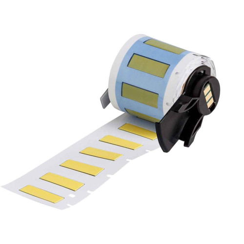  | Brady PSPT-187-1-YL PermaSleeve Wire Marker Sleeves for M611, BMP61 and BMP71 - B-342 - 25.78 mm x 8.50 mm - Yellow