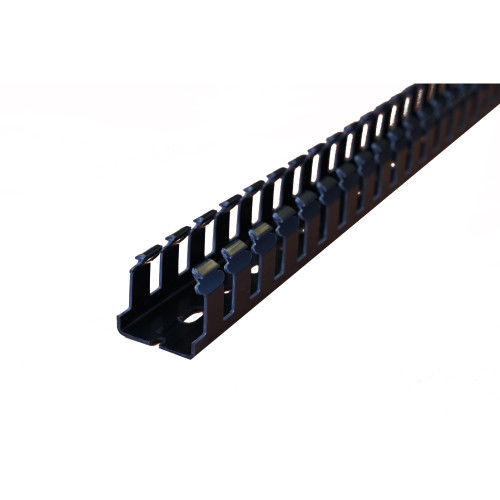 Betaduct 09840000Y 37.5mm Wide x 37.5mm High PVC Open Slot Cable Trunking 2m Length Black