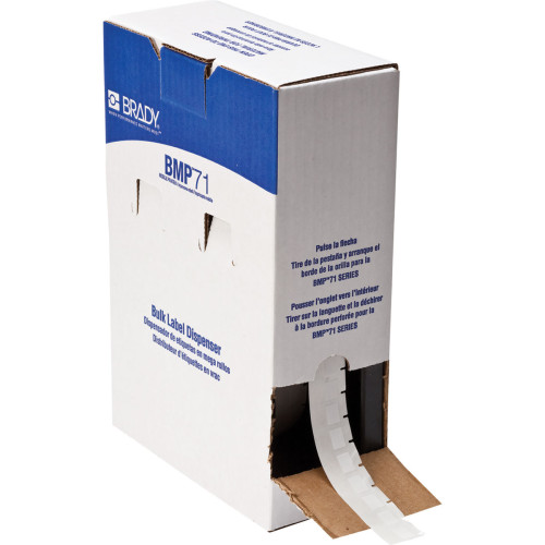  | Brady BM71-11-427 Bulk Self-laminating Vinyl Labels for M611, BMP61 and BMP71 - B-427 - 12.70 mm x 19.05 mm - White