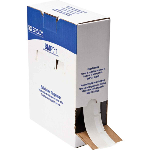  | Brady BM71-32-427 Bulk Self-laminating Vinyl Labels for M611, BMP61 and BMP71 - B-427 - 38.10 mm x 38.10 mm - White