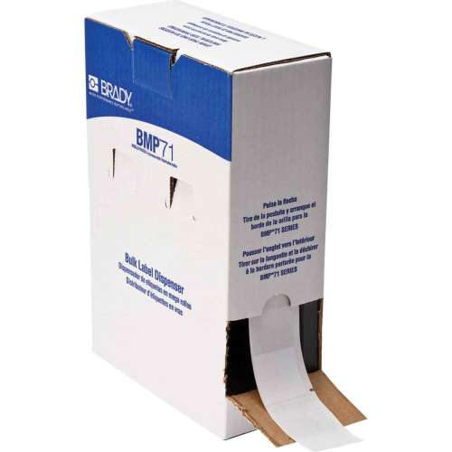  | Brady BM71-109-427 Bulk Self-laminating Vinyl Labels for M611, BMP61 and BMP71 - B-427 - 38.10 mm x 101.60 mm - White