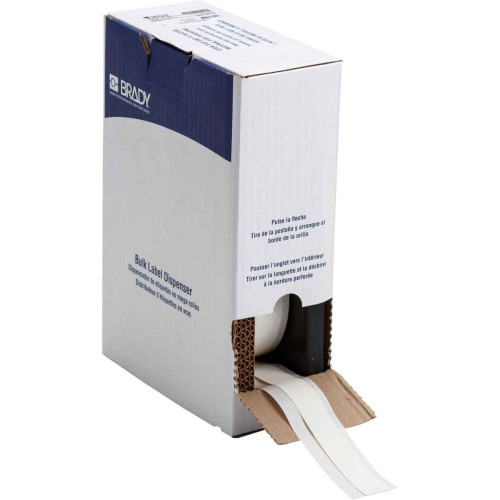 CMW Ltd | Brady BM71C-500-342 Bulk BMP71 PermaSleeve Wire Marker Sleeves - B-342 - 21.60 mm x 15.24 m - White
