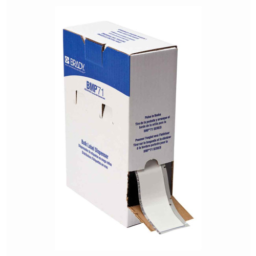 CMW Ltd | Brady BM71C-1000-342 Bulk BMP71 PermaSleeve Wire Marker Sleeves - B-342 - 42.16 mm x 15.24 m - White