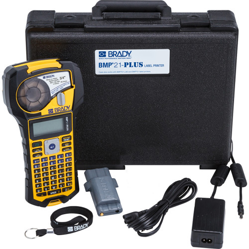 CMW Ltd Labelling Machines | Brady BMP21-PLUS-KIT UK Portable Hand Held Label Printer c/w Hard Carry Case