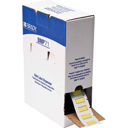 CMW Ltd | Brady BM71-250-1-7641Y BMP71 Low Smoke Halogen Free Permasleeves - B-7641 - 25.78 mm x 11.15 mm - Yellow