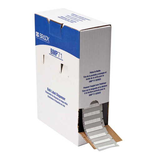  | Brady BM71-187-175-342-4 Bulk PermaSleeve Wire Marker Sleeves for M611, BMP61 and BMP71 - B-342 - 11.21mm x 8.50mm - White