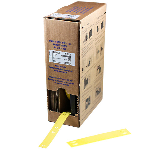 | Brady BM71-10x60-7643-YL Bulk Linerless B-7643 cable tags for M611, BMP61 and BMP71 - B-7643 - 10.00mm x 60.00mm - Yellow