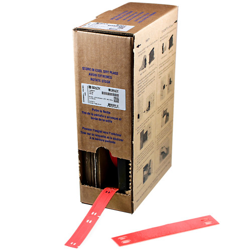  | Brady BM71-10x60-7643-RD Bulk Linerless B-7643 cable tags for M611, BMP61 and BMP71 - B-7643 - 10.00 mm x 60.00 mm - Red