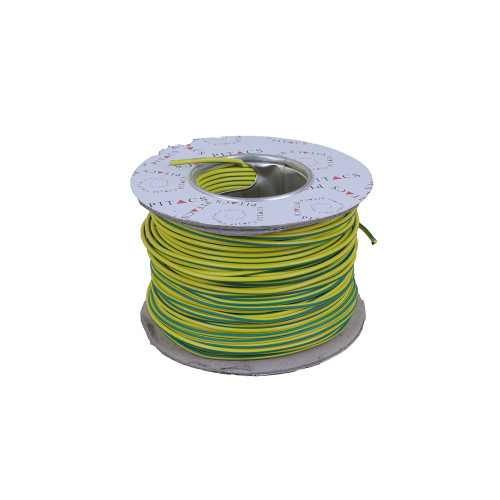 2.5mm 6491X Green/Yellow Earth Single Core PVC Cable (100m Reel)