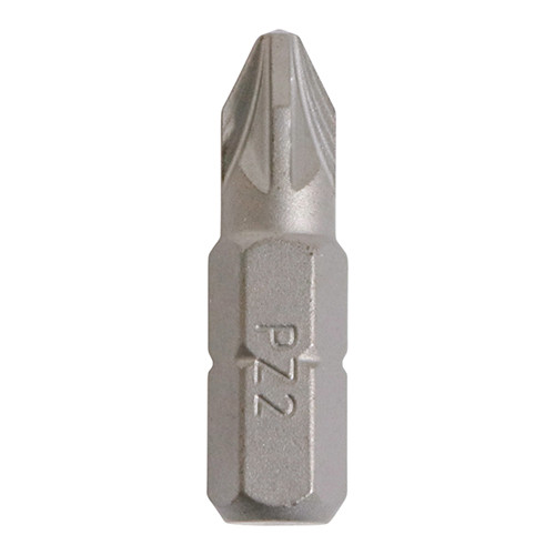 TIMco No.2 x 25mm S2 Driver Bits - PZ (Pack/10)