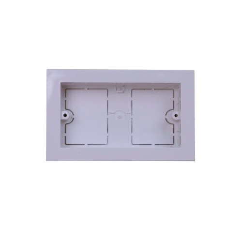 Univolt MIB120/100 | Dietzel Univolt Double Gang PVC for 100 x 50mm for Maxi Trunking White Accessory Box 28mm depth