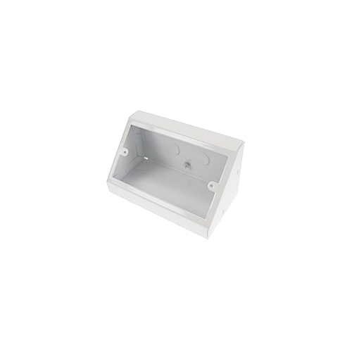 TASS PB002W | Double Gang White Pedestal Power - Data Outlet Unit