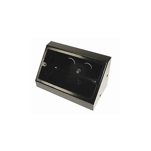 TASS PB002B | Double Gang Black Pedestal Power - Data Outlet Unit