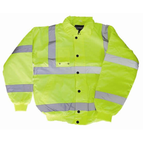 CMW Ltd | Yellow Hi-Vis Bomber Jacket - Large