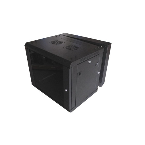 CMW Ltd | 12U Black 2 Section Wall Box