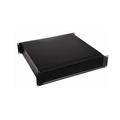 HOTLOK 10113 | 2U 19 inch Cable Pass Through Panel - Black