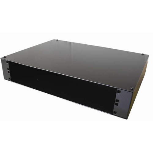 Algar 0 | 2U Wall Mount Removable Lid Panel Enclosure 400mm Deep - Black
