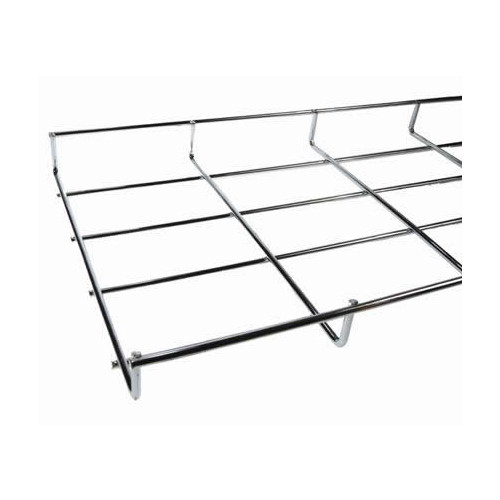 CMW Ltd | Under Desk Cable Basket Tray 1.2m 100mm Wide x 30mm Deep BZP Finish (1.2m lgth)