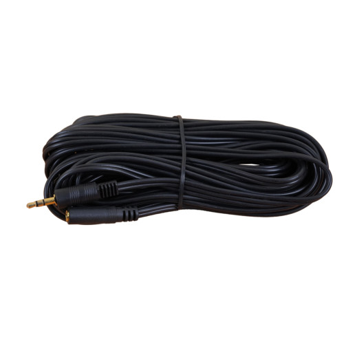 10m 3.5mm Stereo Male to Female Audio Extension Lead Black