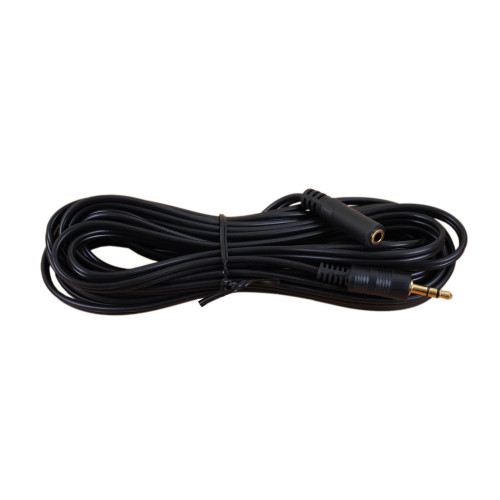 5m 3.5mm Stereo Male to Female Audio Extension Lead Black