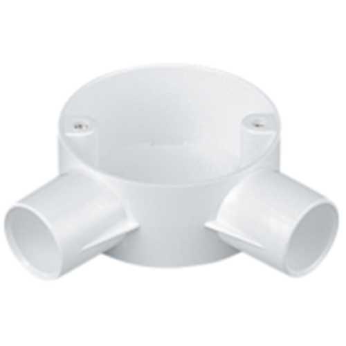 Marshall Tufflex 2MRB4WH PVC-U Plastic Conduit Angle Box 25mm White