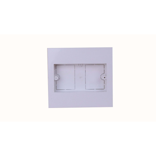 CMW Ltd | Dietzel Univolt Double Gang PVC for 150 x 150mm Maxi Trunking White Accessory Box 28mm depth