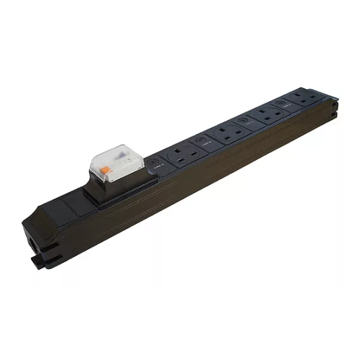CMW Ltd | CR Power Feed Unit 4-Way UK Individually Fused with 16A RCBO - Black