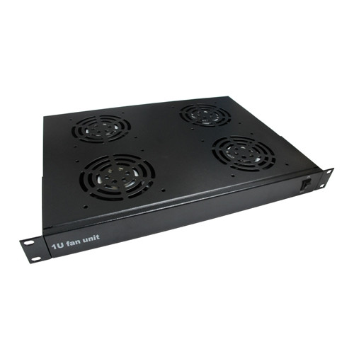 CMW Ltd | 4 Way 19 inch Rack Mount Fan Tray - Matrix-Black