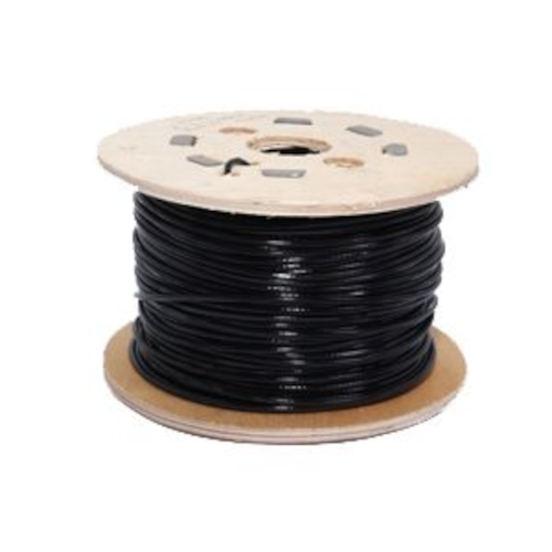 HRW02/03/PVC/B Black Coated 3.0mm Wire Rope ( 100m Drum )