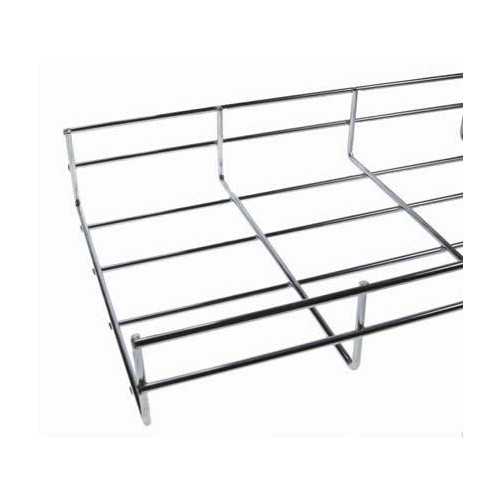 CMW Ltd | Under Desk Cable Basket Tray 1.2m 100mm Wide x 55mm Deep BZP Finish (1.2m lgth)