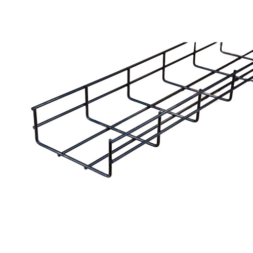 Pemsa Rejiband 60 150mm Wide x 60mm Deep Wire Basket Tray 3m Length Black C8