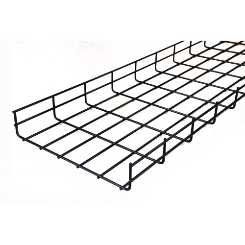 Pemsa Rejiband 60 300mm Wide x 60mm Deep Wire Basket Tray 3m Length Black C8