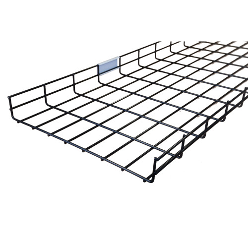 Pemsa Rejiband 60 400mm Wide x 60mm Deep Wire Basket Tray 3m Length Black C8
