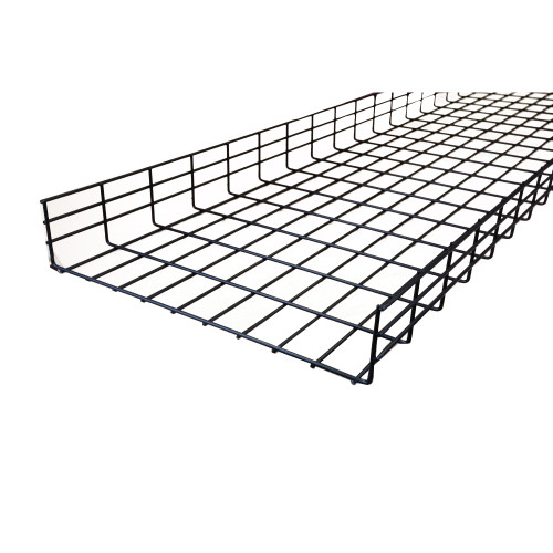 Pemsa Rejiband 100 500mm Wide x 100mm Deep Wire Basket Tray 3m Length Black C8