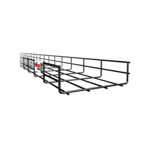 Pemsa 60282100 | Pemsa Rejiband Coated Mesh Black C8 100mm wide x 60mm Deep Wire Basket Tray 3m length (3m lgth)