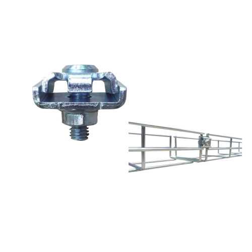 Pemsa 64010061 | Pemsa Rejiband Electrogalvanised Wire Basket Tray Silver Reinforced Joint Clamp