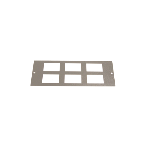 TASS ST0289 | Single & Three Compartment 6 way Data LJ6C Plate Light Grey 185 x189mm