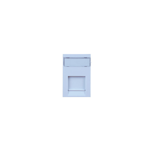Matrix Flat Shutter Facia LJ6C for Keystone Jack White
