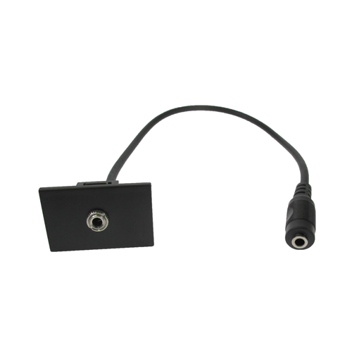 CMW Ltd | LJ6C Black 3.5mmAudio Assembly 300mm for Mini/Maxi Range Desk Power Units