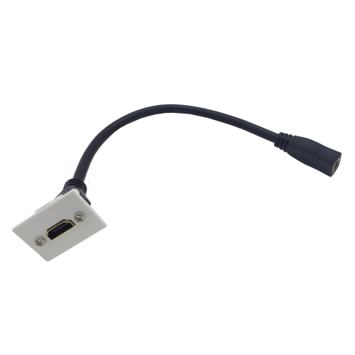 CMW Ltd | LJ6C White HDMI Assembly 300mm for Mini/Maxi Range Desk Power Units