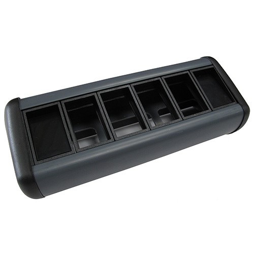 CMW Ltd Desk Cable Management | Desktop P-PACK with 4 x 6C data cut-outs only