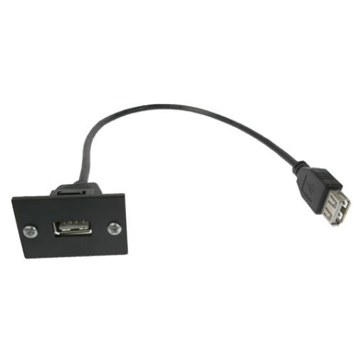 CMW Ltd | LJ6C Black USB2.0 Assembly 300mm for Mini/Maxi Range Desk Power Units