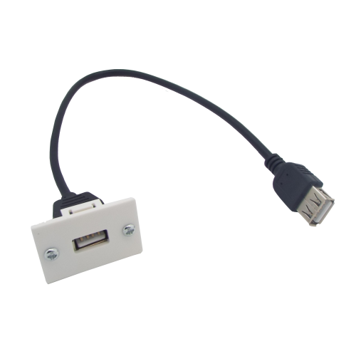 CMW Ltd | LJ6C White USB2.0 Assembly 300mm for Mini/Maxi Range Desk Power Units