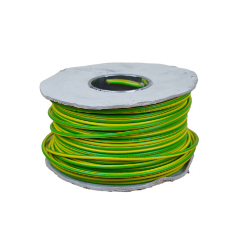 6491X 6mm Green / Yellow Single Core Earth Cable PVC 100m Reel (100m Reel)