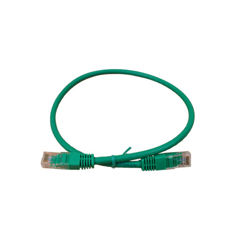 0.5m Cat6 RJ45 U/UTP Moulded Patch Lead Green