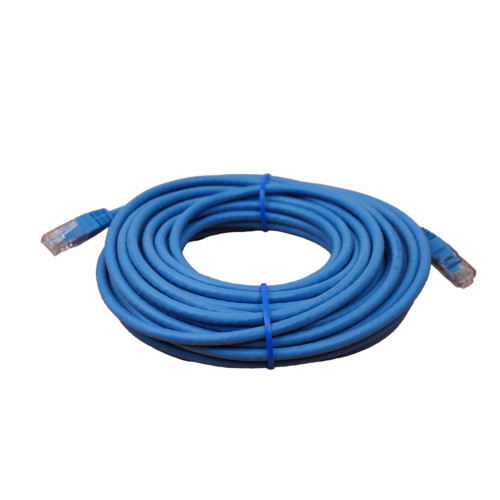 10m Cat6 RJ45 U/UTP Moulded Patch Lead Blue