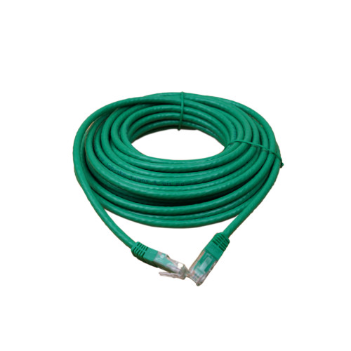 10m Cat6 RJ45 U/UTP Moulded Patch Lead Green