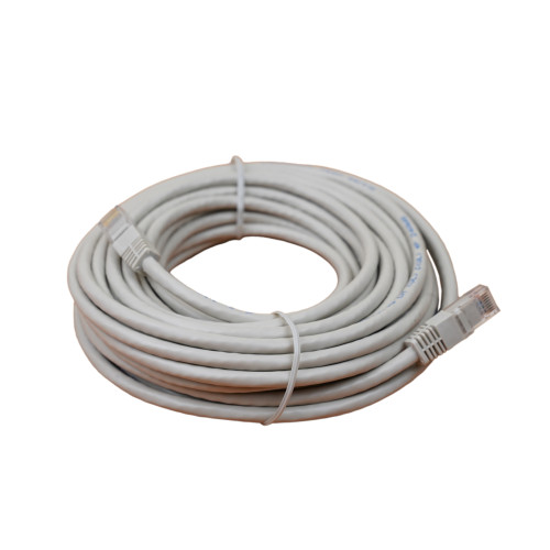 10m Cat6 RJ45 U/UTP Moulded Patch Lead Grey